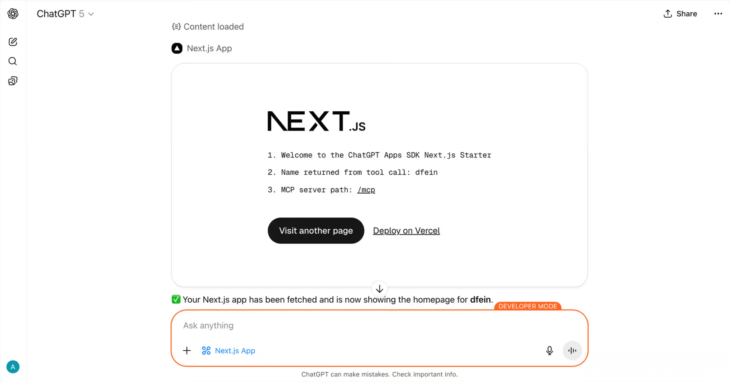 ChatGPT app with Next.js